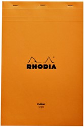 Bloc-notes Rhodia A4 ligné 80 feuilles 80g jaune