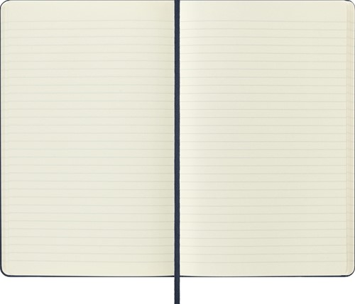 Carnet Moleskine large 210x130mm Couverture rigide ligné bleu saphir-3