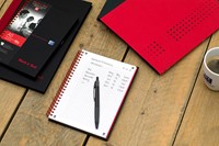 Cahier de notes Oxford Black n’ Red A4 96 feuilles carreau 5mm-1