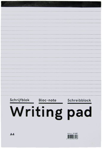 Bloc-notes Qbasic A4 ligné 160 pages 60g