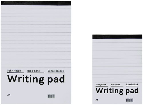 Bloc-notes Qbasic A4 ligné 160 pages 60g-3
