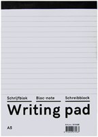 Bloc-notes Qbasic A5 ligné 160 pages 60g