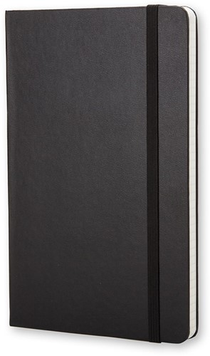 Carnet de notes Moleskine large 130x210mm carreau couverture rigide noir-2