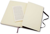 Carnet de notes Moleskine large 130x210mm carreau couverture rigide noir-1