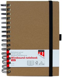 Carnet de notes Quantore A5 spirale ligné 192 pages 80g kraft