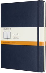 Carnet de notes Moleskine XL 190x250mm ligné bleu saphir