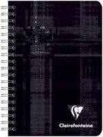 Notitieboek Clairefontaine 95x140mm 180 pagina's spiraal lijn assorti-3