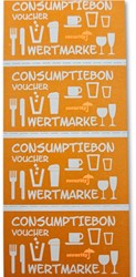 Consumption voucher Combicraft UV security 500 pieces orange