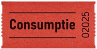 Consumptiebon Combicraft 57x30mm 2-zijdig 2x1000 stuks rood-2
