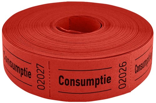 Consumption receipt Combicraft 57x30mm 2-sided 2x1000 pieces red-3
