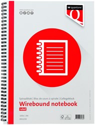 Bloc de cours Quantore A4 ligné spirale 200 pages 70g