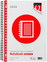 Collegeblok Quantore A4 squared 5mm 23-hole 100 sheets 70gr