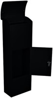 Pakketbrievenbus Helsinki 390x240x1053mm zwart-2