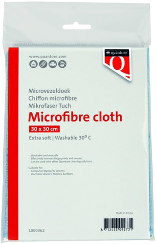 Mikrofasertuch Quantore 30x30cm blau
