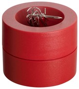 Büroklammerhalter MAUL Pro magnetisch Ø73x60mm rot
