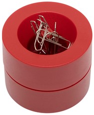 Büroklammerhalter MAUL Pro magnetisch Ø73x60mm rot-2