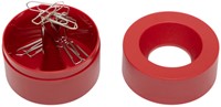 Büroklammerhalter MAUL Pro magnetisch Ø73x60mm rot-3