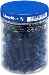 Cartouches d’encre Schneider DIN bleu roi pot 100 pièces