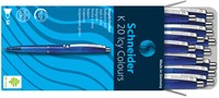 Stylo bille Schneider K20 Icy Colours Medium bleu-2