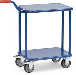 Rolplateau met duwstang KF 99 bodem van staalplaat 2 Laadvlaken 600 x 450 mm