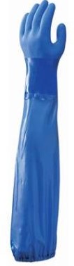 Showa 690 Oil Resistant Handschoen Blauw M - 650 mm