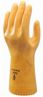 Showa 771 Nitrile Handschoen Geel L - 310 mm
