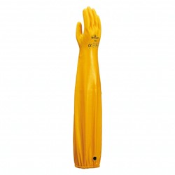 Showa 772 Nitrile Handschoen Geel M - 650 mm