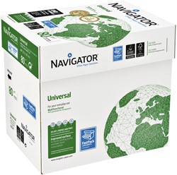 Papier copieur Navigator Universal Nonstop A4 80g blanc 2500 feuilles
