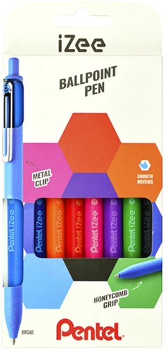Balpen Pentel  iZee  BX470 set à 8 kleuren