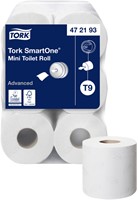 Toiletpapier Tork T9 Advanced SmartOne 2-laags 112m wit 472193