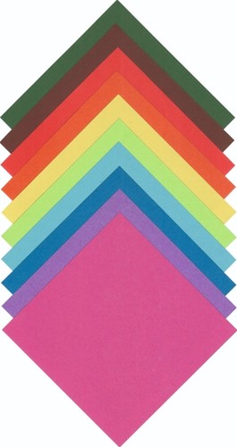Origami papier Folia 70gr 10x10cm 100 vel assorti kleuren-2