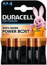 Battery Duracell Optimum 4x AA