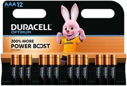 Pile Duracell Optimum 12x AAA