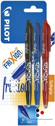 Roller PILOT FriXion Medium assorti blister 3 pièces