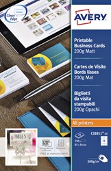 Carte de visite Avery C32011-10 85x54mm 200g 100 pièces