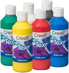 Peinture textile Creall Tex set 6 couleurs 250ml