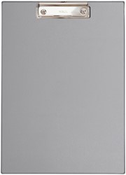 Klemmbrett MAUL A4 hochkant PVC silber grau