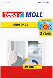 Draft strips tesamoll® Universal Self-adhesive for door 1mx38mm white