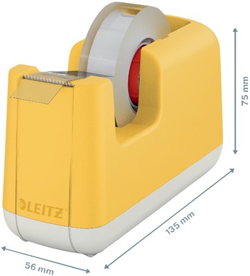 Dévidoir ruban adhésif Leitz Cosy jaune-2
