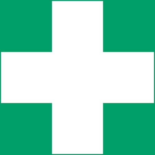 Pictogramme Djois Secours 200x200mm vert