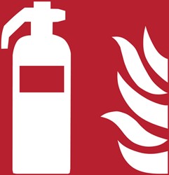 Pictogram sign Djois Fire extinguisher 200x200mm red