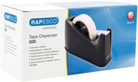 Dévidoir ruban adhésif Rapesco Germ-Savvy 500 Antibactérien noir-5