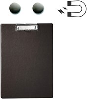 Klemmbrett MAUL A4 hoch + 2 Magnete Rückseite PVC schwarz-1
