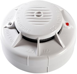 Smoke detector Fito optical including 3V lithium battery wirelessly linkable