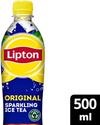 Soft drink Lipton ice tea sparkling cap bottle 500ml
