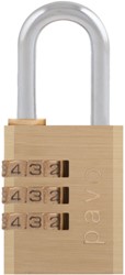 Padlock Pavo with combination lock 41x28x12mm