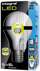Lampe LED Integral E27 6,3W 2700K blanc chaud 806 lumens