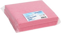 Chiffon de nettoyage Cleaninq viscose 38x40cm rose 10 pièces
