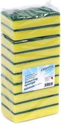 Scheuerschwamm Cleaninq 140x90x28mm gelb/grün 10 Stück