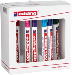 Marqueur edding 400 ogive 1mm assorti set 10 pièces